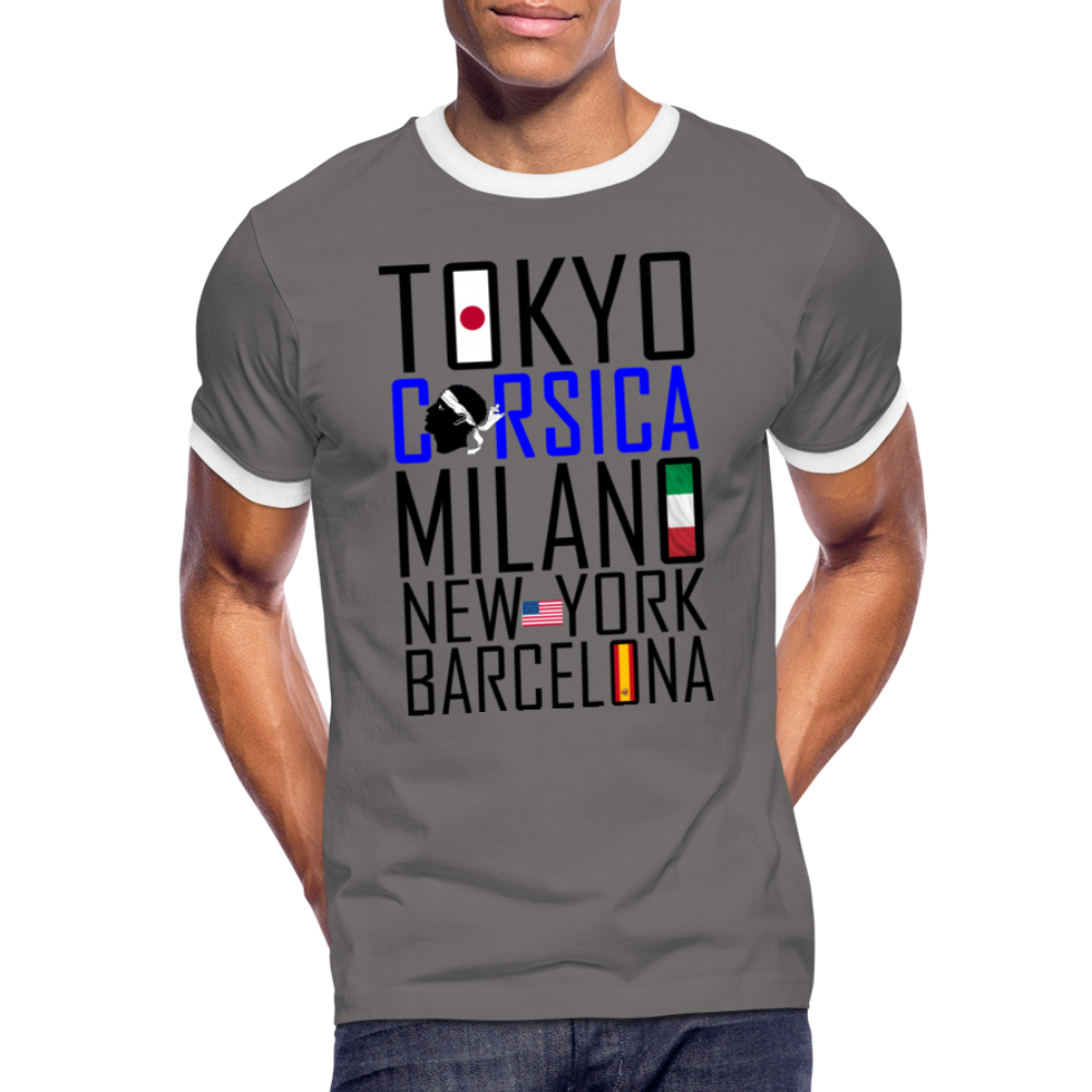 T-shirt Sport Tokyo, Corsica - Ochju Ochju SPOD T-shirt contrasté Homme T-shirt Sport Tokyo, Corsica