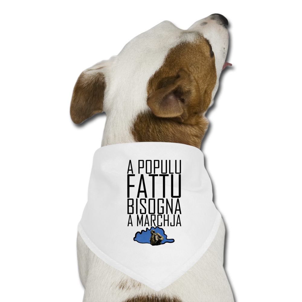 Bandana pour chien A Populu Fattu - Ochju Ochju blanc SPOD Bandana pour chien Bandana pour chien A Populu Fattu