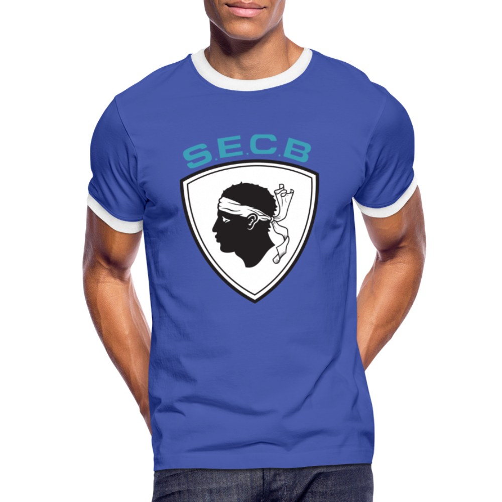 T-shirt SEC Bastia Tête de Maure - Ochju Ochju bleu/blanc / M SPOD SEC Bastia T-shirt SEC Bastia Tête de Maure