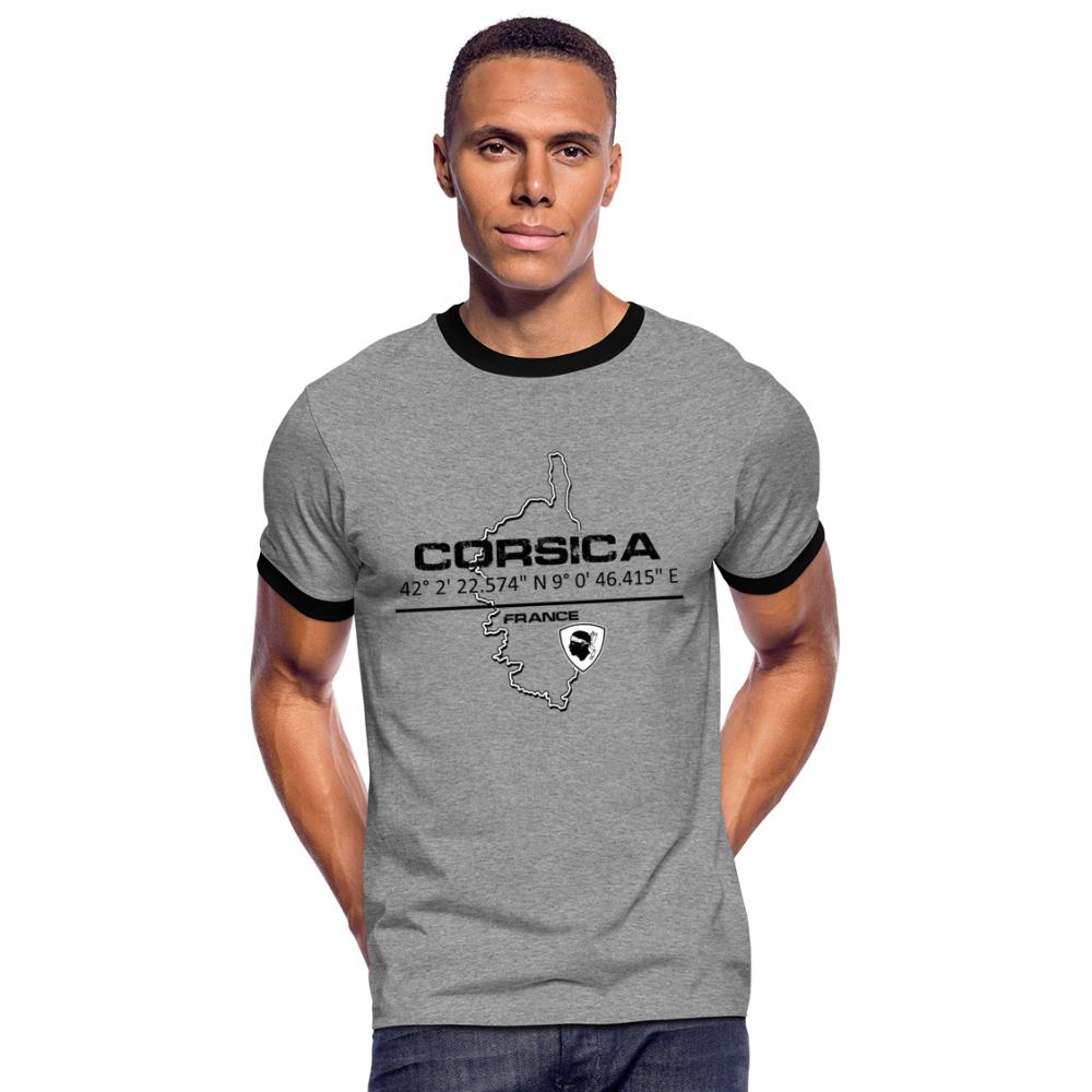 T-shirt Sport GPS Corsica - Ochju Ochju gris chiné/noir / M SPOD T-shirt contrasté Homme T-shirt Sport GPS Corsica