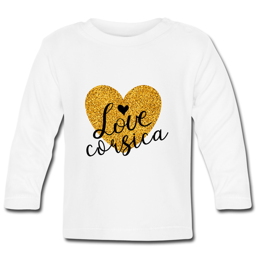 T-shirt Bébé Love Corsica - Ochju Ochju blanc / 3-6 mois SPOD T-shirt manches longues Bébé T-shirt Bébé Love Corsica