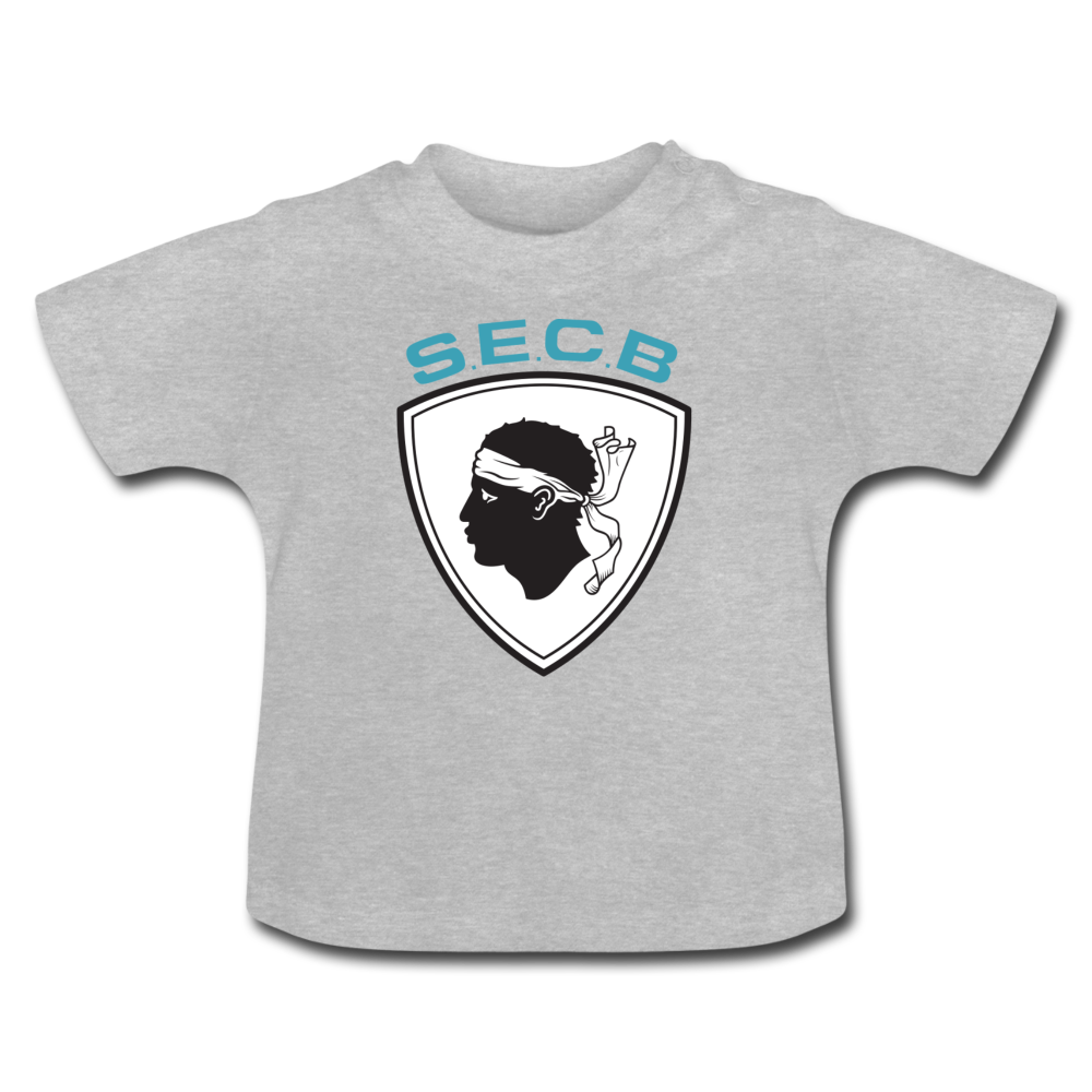 T-shirt Bébé SEC Bastia - Ochju Ochju gris chiné / 3-6 mois SPOD T-shirt Bébé T-shirt Bébé SEC Bastia