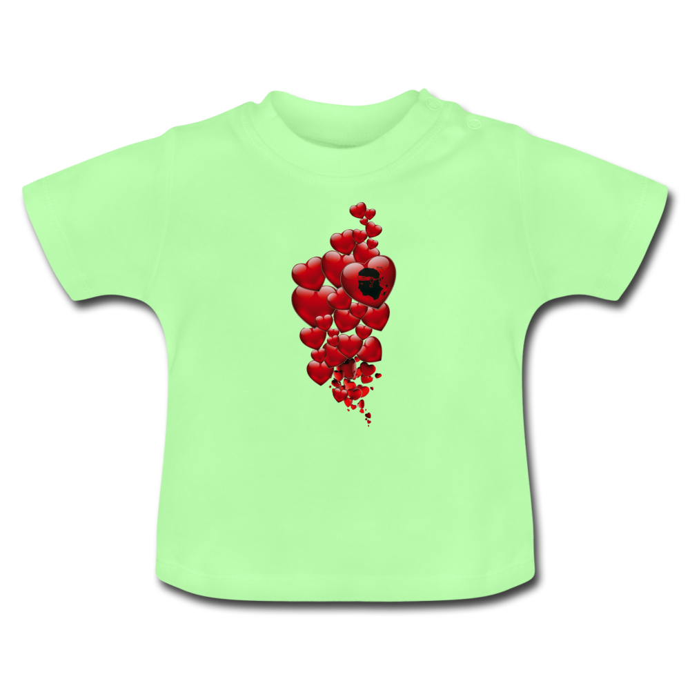 T-shirt Bébé Coeurs Corses - Ochju Ochju vert menthe / 3-6 mois SPOD T-shirt Bébé T-shirt Bébé Coeurs Corses