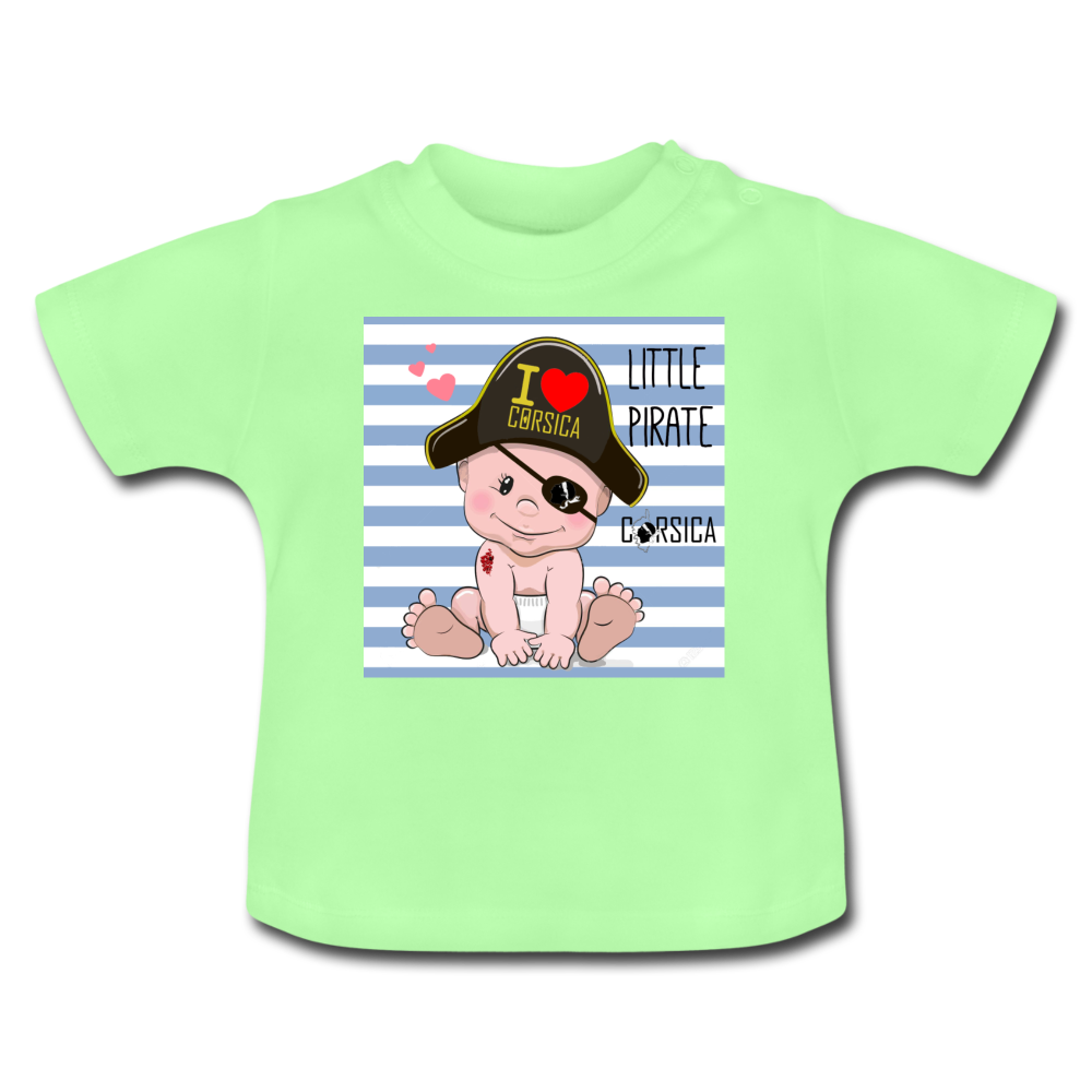 T-shirt Bébé Little Pirate of Corsica - Ochju Ochju vert menthe / 3-6 mois SPOD T-shirt Bébé T-shirt Bébé Little Pirate of Corsica