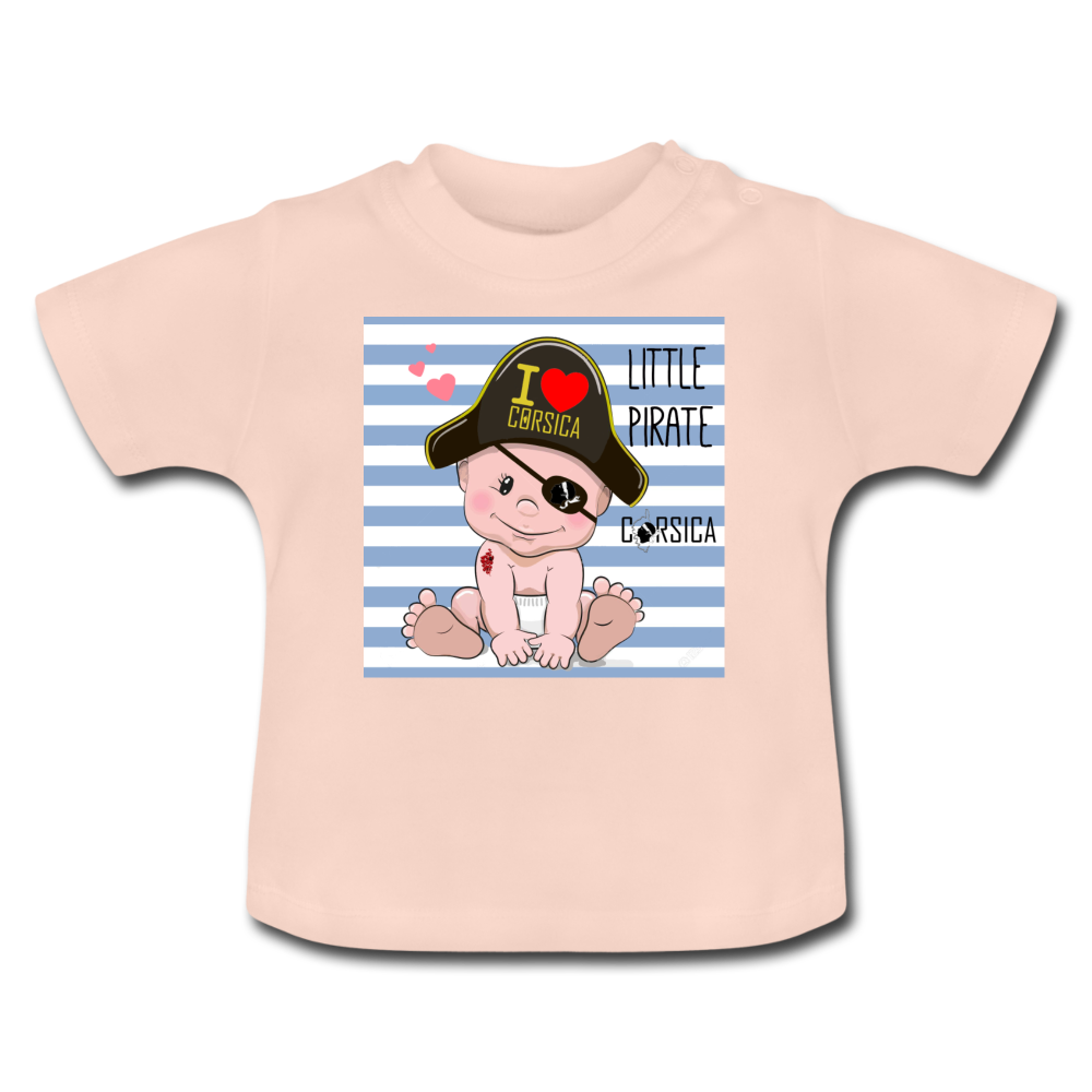 T-shirt Bébé Little Pirate of Corsica - Ochju Ochju rose cristal / 3-6 mois SPOD T-shirt Bébé T-shirt Bébé Little Pirate of Corsica