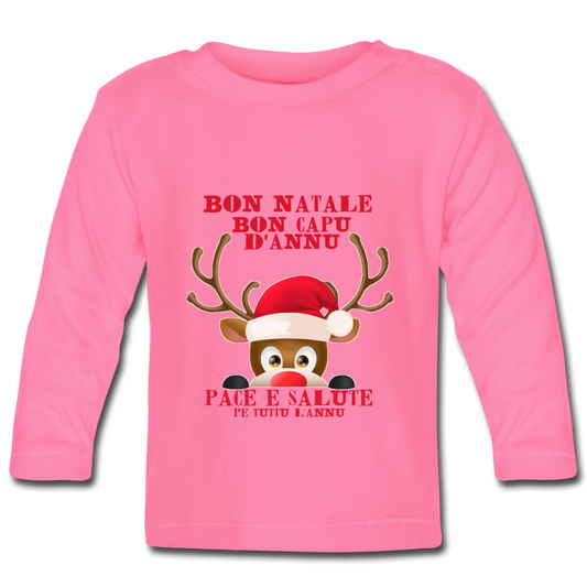 T-shirt Bébé Bon Natale ! - Ochju Ochju rose azalée / 3-6 mois SPOD T-shirt manches longues Bébé T-shirt Bébé Bon Natale !
