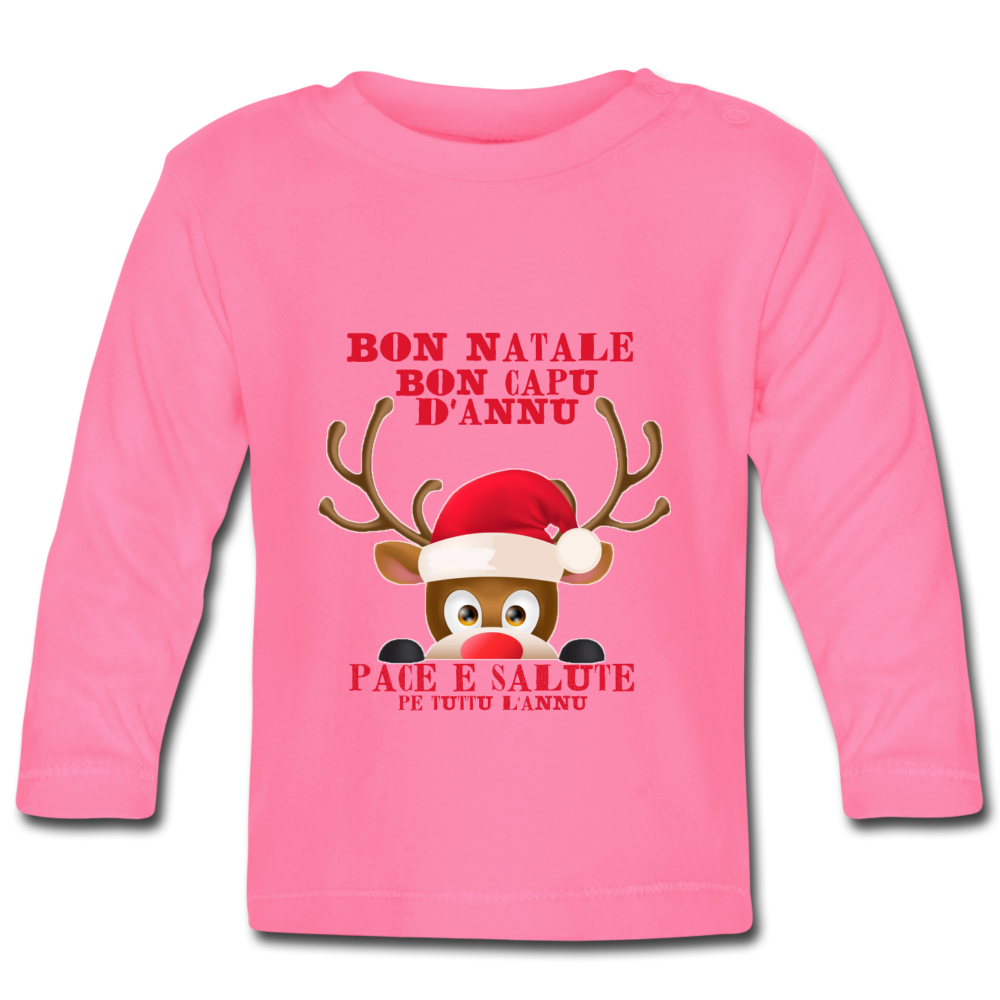 T-shirt Bébé Bon Natale ! - Ochju Ochju rose azalée / 3-6 mois SPOD T-shirt manches longues Bébé T-shirt Bébé Bon Natale !