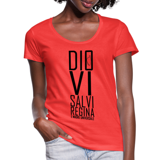 T-shirt col U Dio Vi Salvi Regina - Ochju Ochju corail / S SPOD T-shirt col U Femme T-shirt col U Dio Vi Salvi Regina