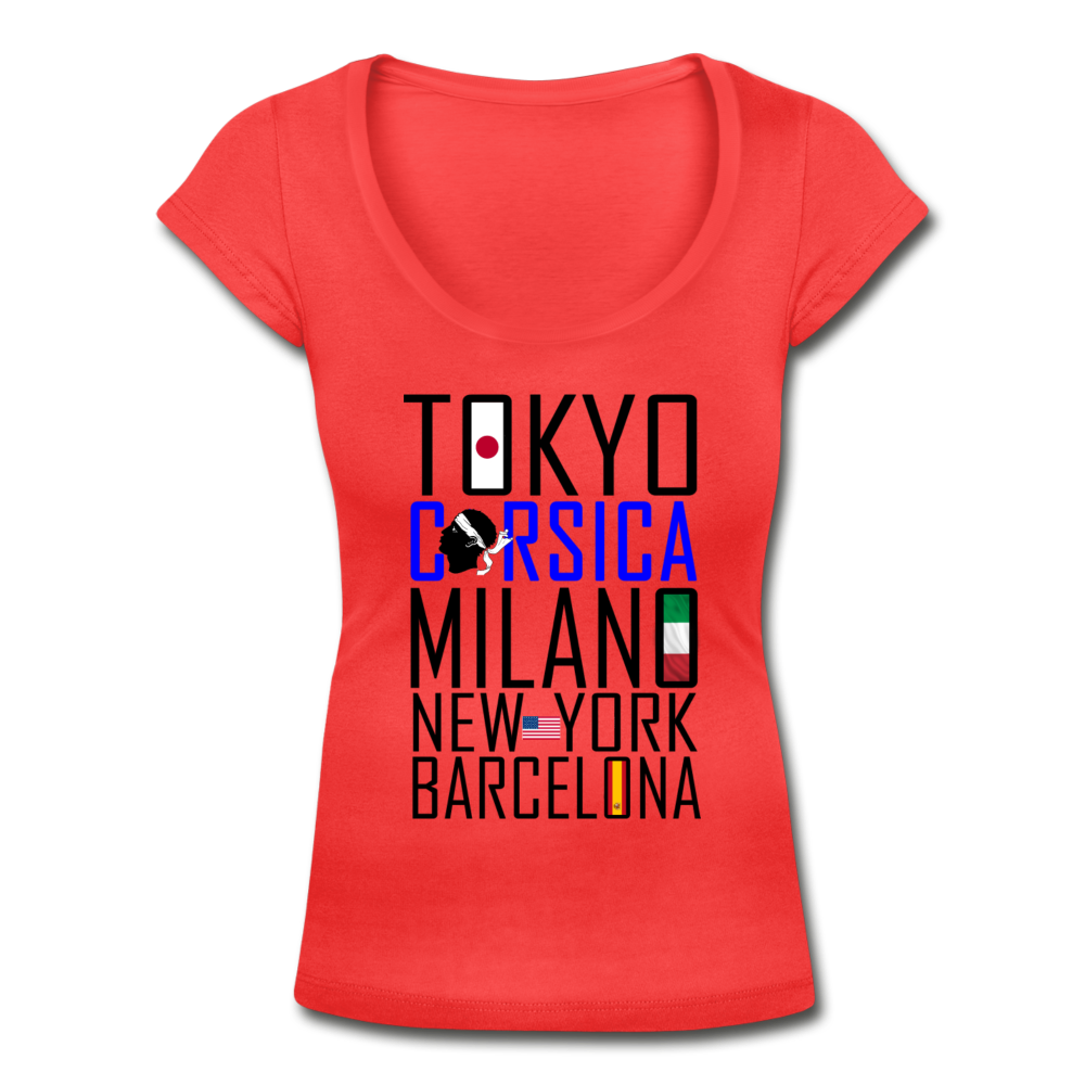 T-shirt col U Tokyo, Corsica - Ochju Ochju SPOD T-shirt col U Femme T-shirt col U Tokyo, Corsica