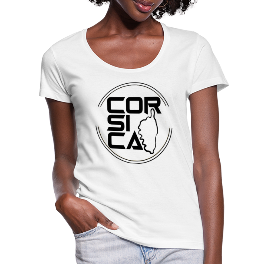 T-shirt col U Corsica - Ochju Ochju blanc / S SPOD T-shirt col U Femme T-shirt col U Corsica