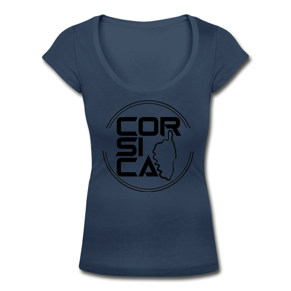 T-shirt col U Corsica - Ochju Ochju bleu marine / S SPOD T-shirt col U Femme T-shirt col U Corsica