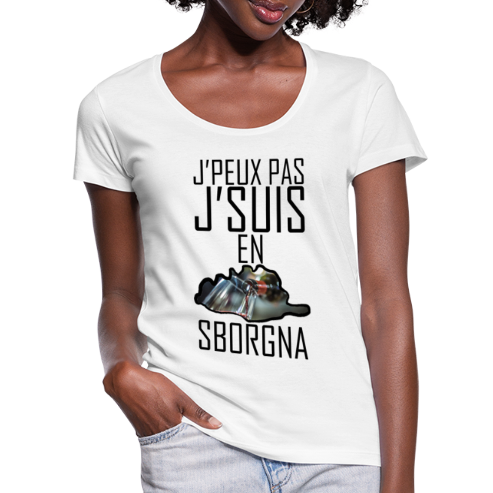 T-shirt col U J'Suis en Sborgna - Ochju Ochju blanc / S SPOD T-shirt col U Femme T-shirt col U J'Suis en Sborgna