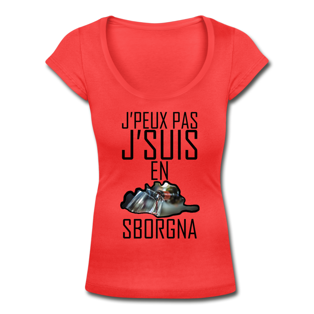 T-shirt col U J'Suis en Sborgna - Ochju Ochju corail / S SPOD T-shirt col U Femme T-shirt col U J'Suis en Sborgna