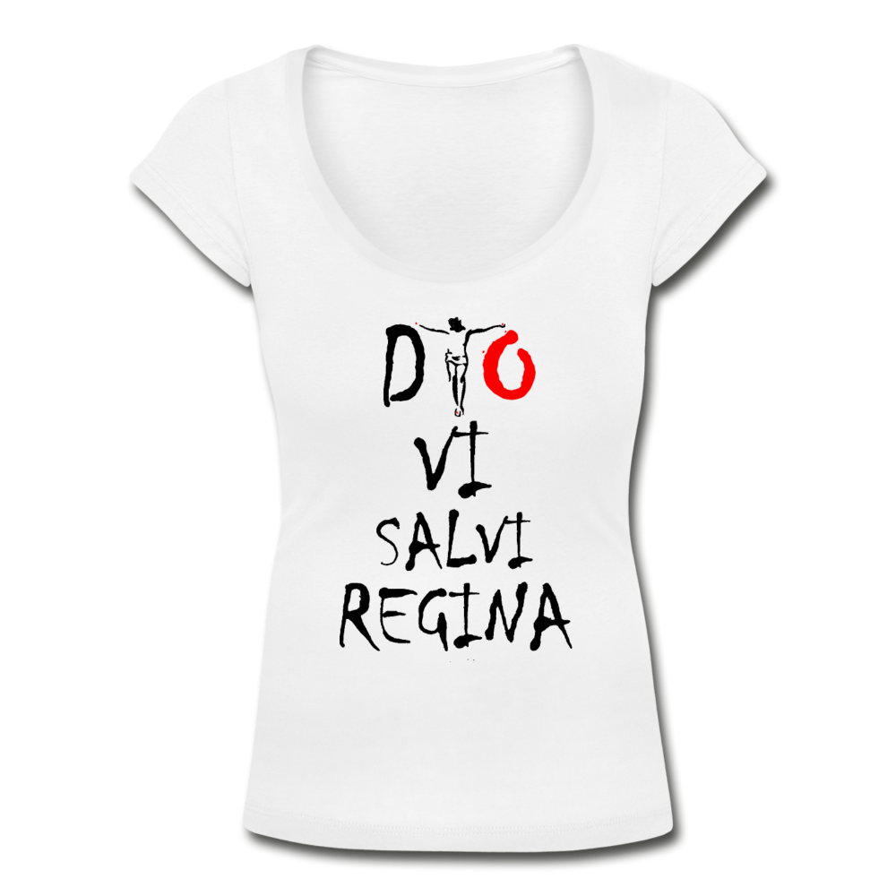 T-shirt col U Dio Vi Salvi Regina - Ochju Ochju blanc / S SPOD T-shirt col U Femme T-shirt col U Dio Vi Salvi Regina