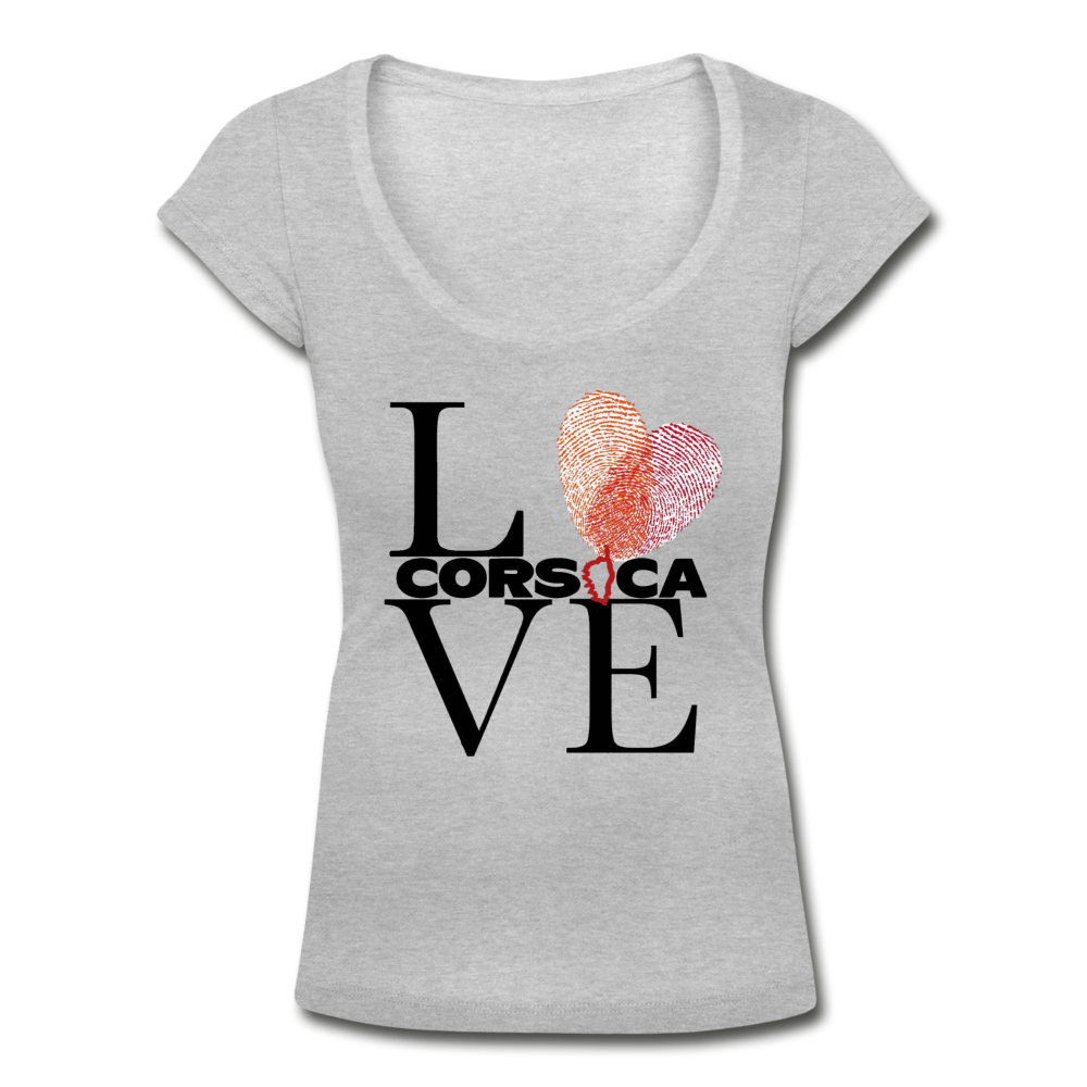 T-shirt col U Love Corsica - Ochju Ochju SPOD T-shirt col U Femme T-shirt col U Love Corsica