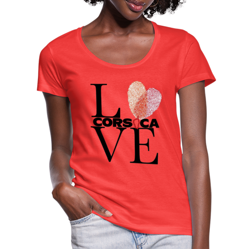 T-shirt col U Love Corsica - Ochju Ochju SPOD T-shirt col U Femme T-shirt col U Love Corsica
