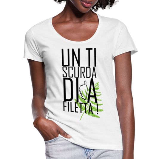 T-shirt col U A Filetta ! - Ochju Ochju blanc / S SPOD T-shirt col U Femme T-shirt col U A Filetta !