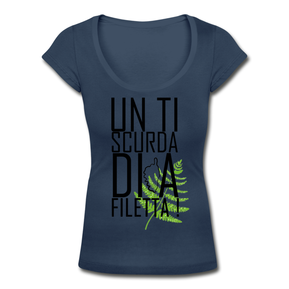 T-shirt col U A Filetta ! - Ochju Ochju bleu marine / S SPOD T-shirt col U Femme T-shirt col U A Filetta !