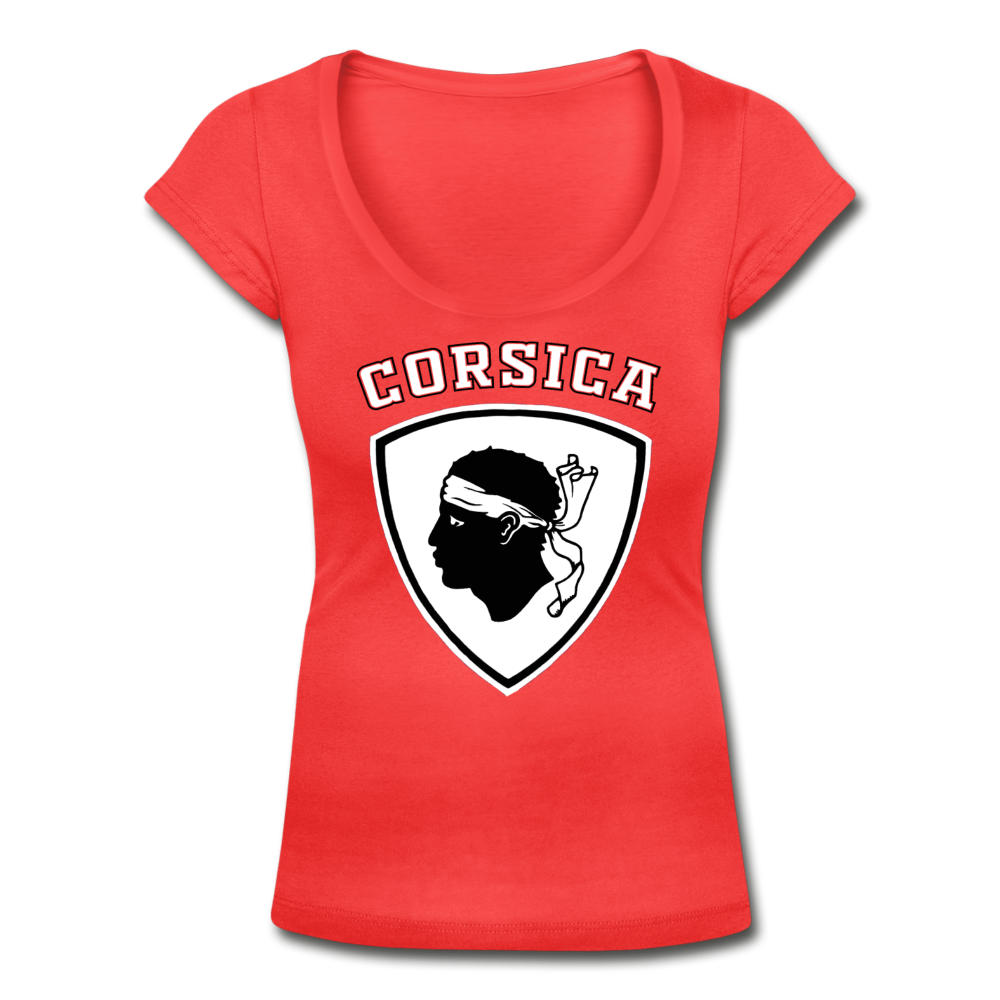 T-shirt col U Blason Tête de Maure - Ochju Ochju corail / S SPOD T-shirt col U Femme T-shirt col U Blason Tête de Maure