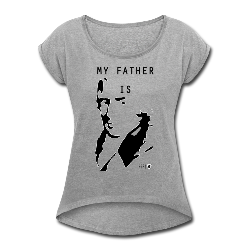 T-shirt à manches retroussées My Father is Paoli - Ochju Ochju SPOD T-shirt à manches retroussées Femme T-shirt à manches retroussées My Father is Paoli