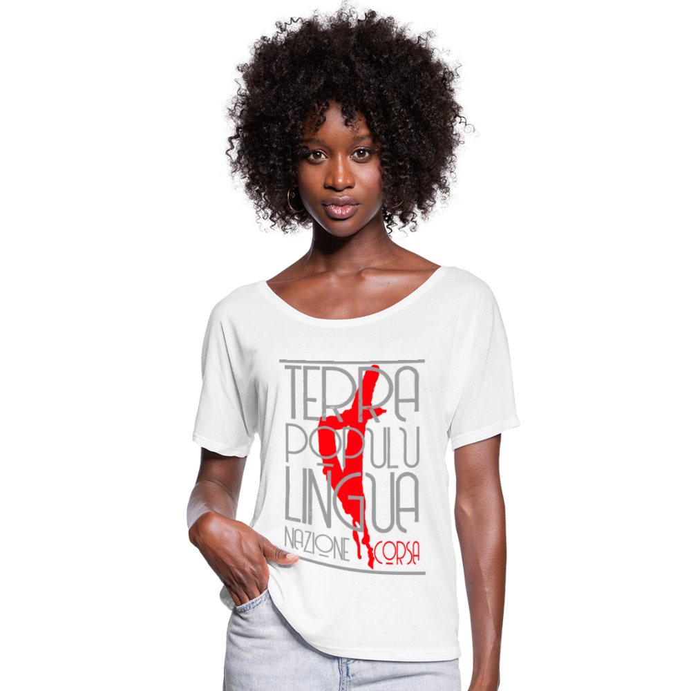 T-shirt manches chauve-souris Nazione Corsa - Ochju Ochju SPOD T-shirt manches chauve-souris Femme Bella + Canvas T-shirt manches chauve-souris Nazione Corsa