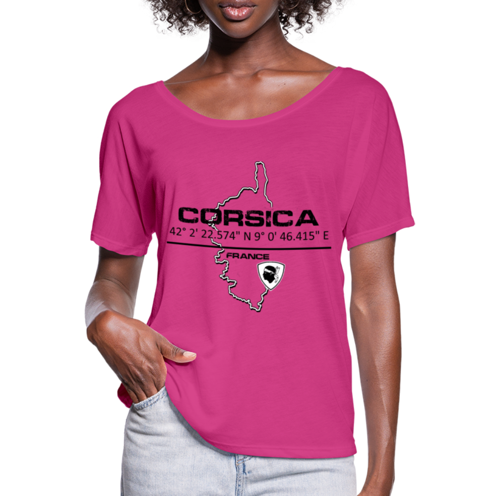 T-shirt manches chauve-souris GPS Corsica - Ochju Ochju SPOD T-shirt manches chauve-souris Femme Bella + Canvas T-shirt manches chauve-souris GPS Corsica