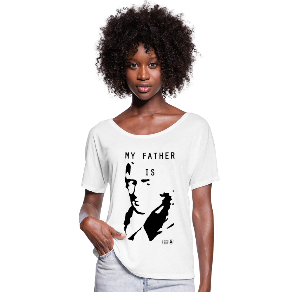 T-shirt manches chauve-souris My Father is Paoli - Ochju Ochju blanc / S SPOD T-shirt manches chauve-souris Femme Bella + Canvas T-shirt manches chauve-souris My Father is Paoli