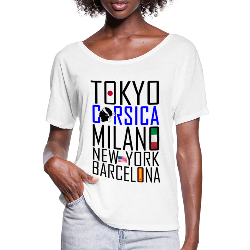 T-shirt manches chauve-souris Tokyo, Corsica ... - Ochju Ochju blanc / S SPOD T-shirt manches chauve-souris Femme Bella + Canvas T-shirt manches chauve-souris Tokyo, Corsica ...