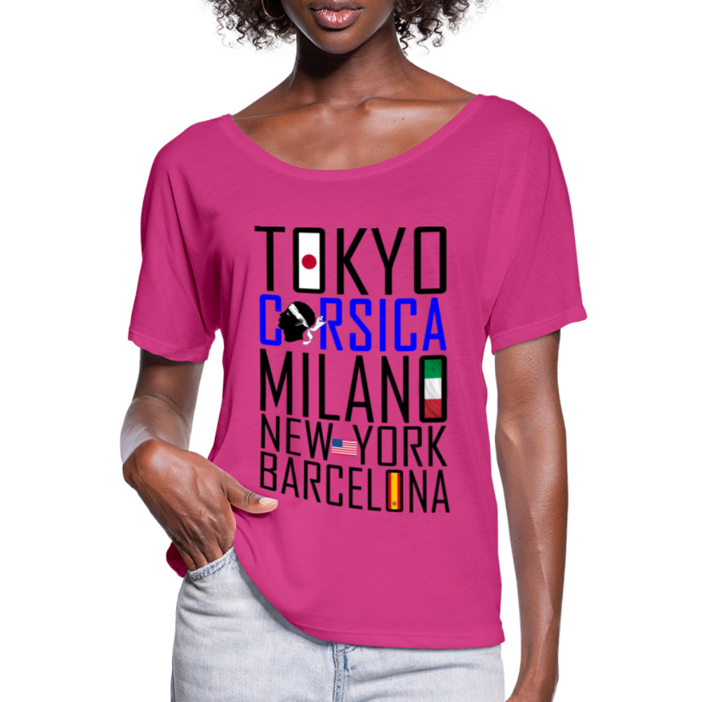 T-shirt manches chauve-souris Tokyo, Corsica ... - Ochju Ochju SPOD T-shirt manches chauve-souris Femme Bella + Canvas T-shirt manches chauve-souris Tokyo, Corsica ...