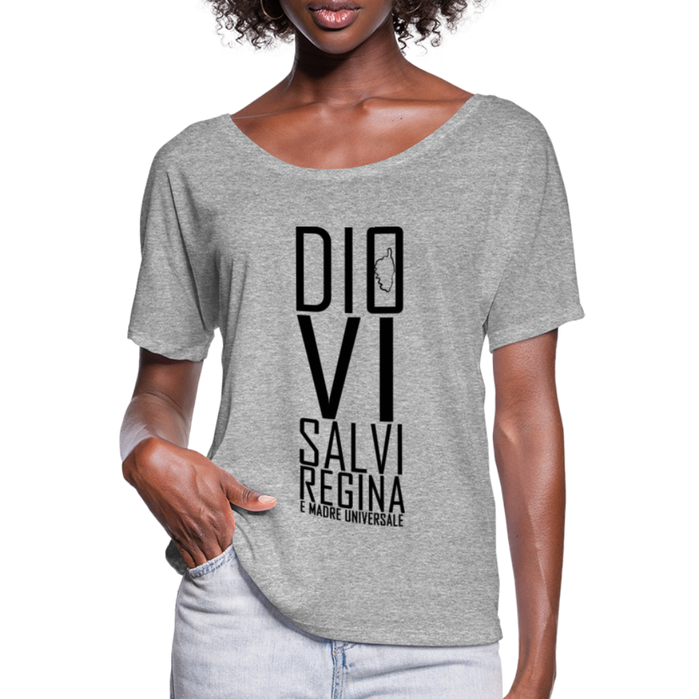 T-shirt manches chauve-souris Dio Vi Salvi Regina - Ochju Ochju gris chiné / S SPOD T-shirt manches chauve-souris Femme Bella + Canvas T-shirt manches chauve-souris Dio Vi Salvi Regina