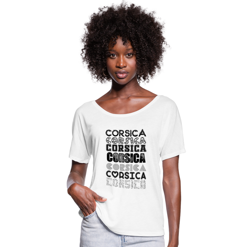 T-shirt manches chauve-souris Corsica - Ochju Ochju blanc / S SPOD T-shirt manches chauve-souris Femme Bella + Canvas T-shirt manches chauve-souris Corsica