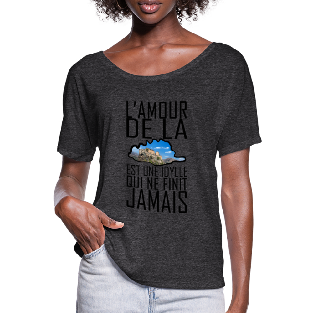 T-shirt manches chauve-souris L'Idylle de la Corse - Ochju Ochju SPOD T-shirt manches chauve-souris Femme Bella + Canvas T-shirt manches chauve-souris L'Idylle de la Corse