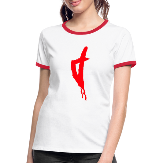 T-shirt contrasté Corse Rouge - Ochju Ochju SPOD T-shirt contrasté Femme T-shirt contrasté Corse Rouge