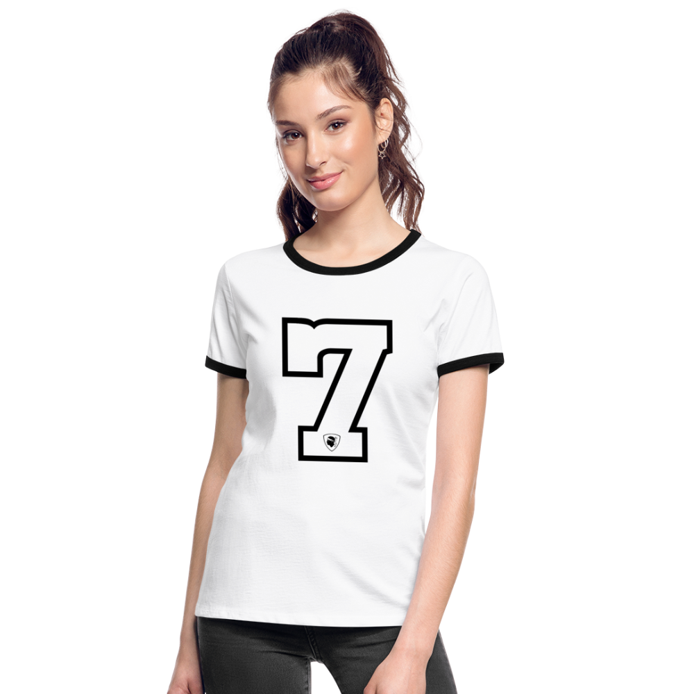 T-shirt contrasté 7 Tête de Maure - Ochju Ochju blanc/noir / S SPOD T-shirt contrasté Femme T-shirt contrasté 7 Tête de Maure