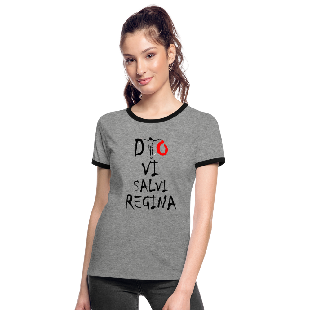 T-shirt contrasté Dio Vi Salvi Regina - Ochju Ochju SPOD T-shirt contrasté Femme T-shirt contrasté Dio Vi Salvi Regina