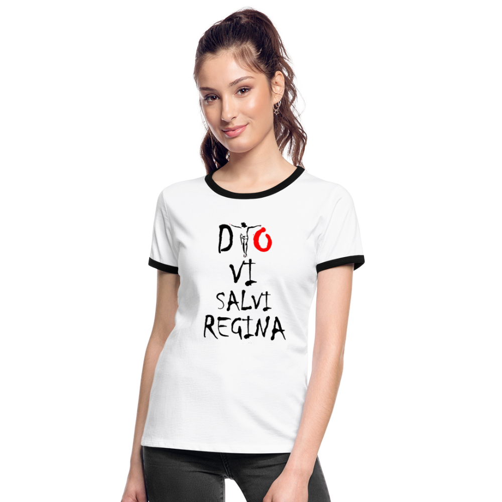 T-shirt contrasté Dio Vi Salvi Regina - Ochju Ochju SPOD T-shirt contrasté Femme T-shirt contrasté Dio Vi Salvi Regina