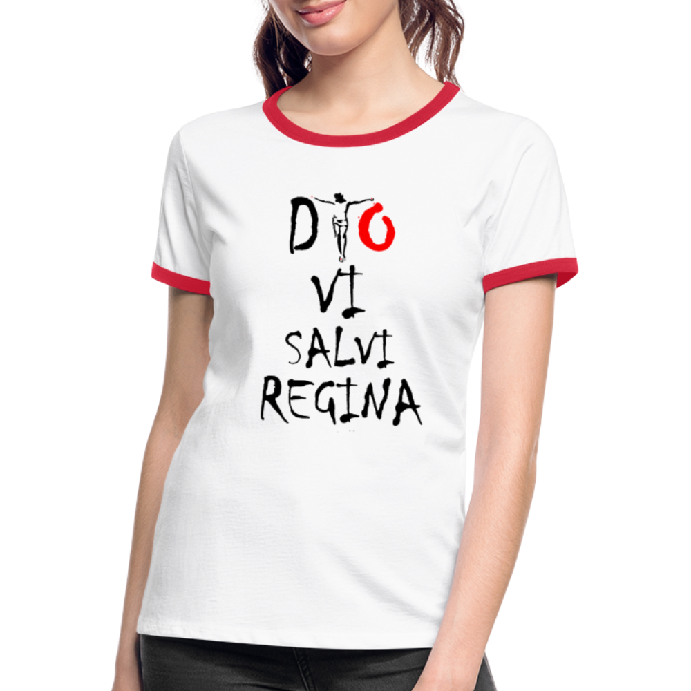 T-shirt contrasté Dio Vi Salvi Regina - Ochju Ochju SPOD T-shirt contrasté Femme T-shirt contrasté Dio Vi Salvi Regina