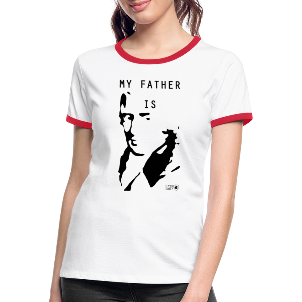 T-shirt contrasté My Father is Paoli - Ochju Ochju blanc/rouge / S SPOD T-shirt contrasté Femme T-shirt contrasté My Father is Paoli