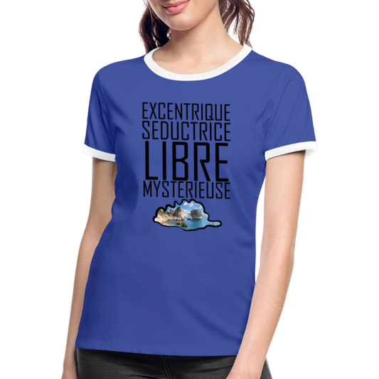 T-shirt contrasté Corse Libre - Ochju Ochju SPOD T-shirt contrasté Femme T-shirt contrasté Corse Libre
