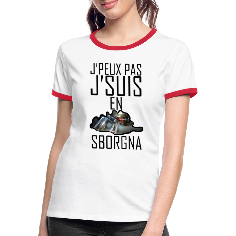 T-shirt contrasté En Sborgna - Ochju Ochju SPOD T-shirt contrasté Femme T-shirt contrasté En Sborgna