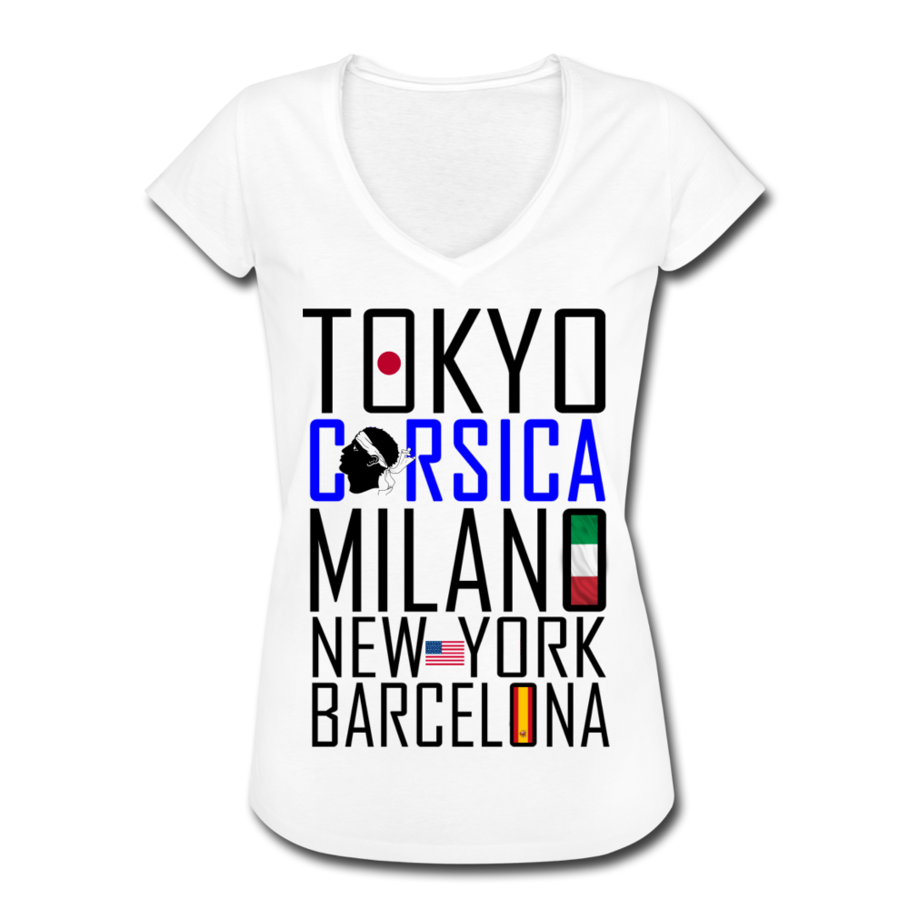 T-shirt vintage Tokyo, Corsica ... - Ochju Ochju blanc / S SPOD T-shirt vintage Femme T-shirt vintage Tokyo, Corsica ...