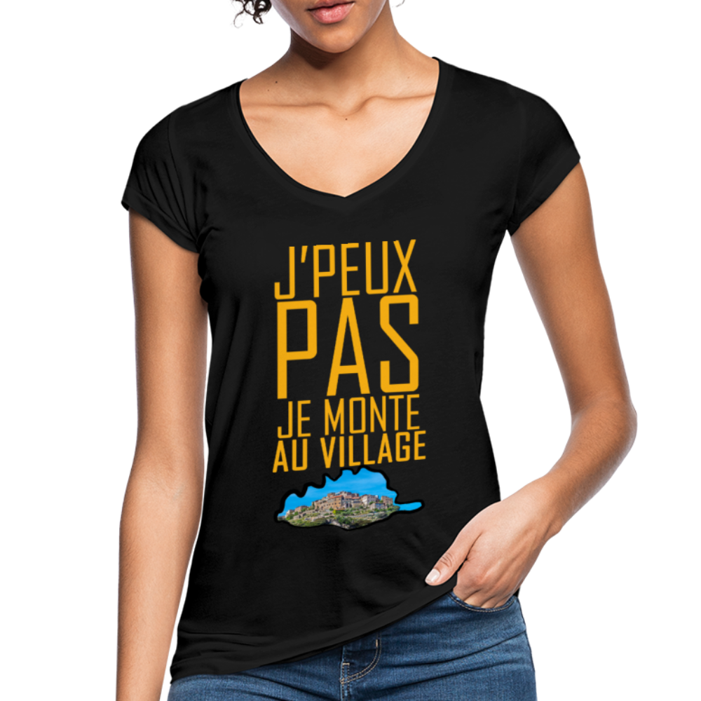 T-shirt vintage Je Monte au Village - Ochju Ochju noir / S SPOD T-shirt vintage Femme T-shirt vintage Je Monte au Village