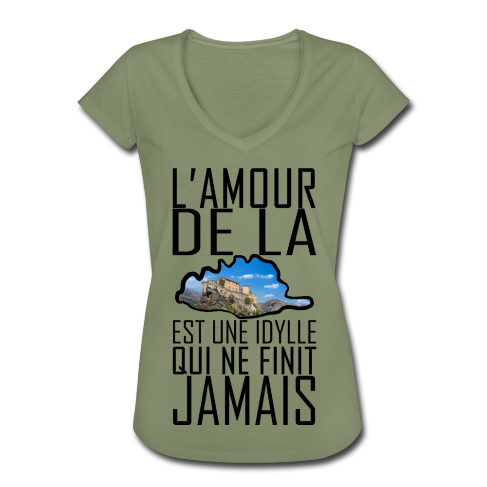 T-shirt vintage L'Amour de la Corse - Ochju Ochju olive / S SPOD T-shirt vintage Femme T-shirt vintage L'Amour de la Corse