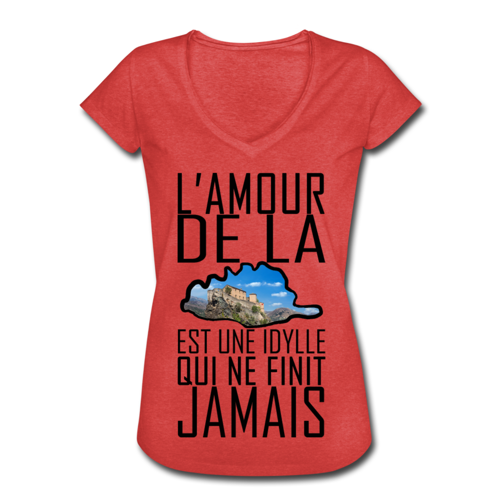 T-shirt vintage L'Amour de la Corse - Ochju Ochju rouge chiné / S SPOD T-shirt vintage Femme T-shirt vintage L'Amour de la Corse