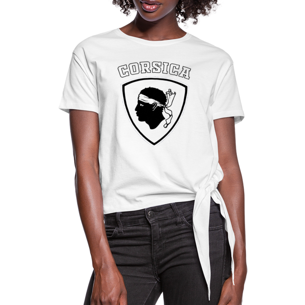 T-shirt à nœud Blason Tête de Maure - Ochju Ochju SPOD T-shirt à nœud Femme T-shirt à nœud Blason Tête de Maure