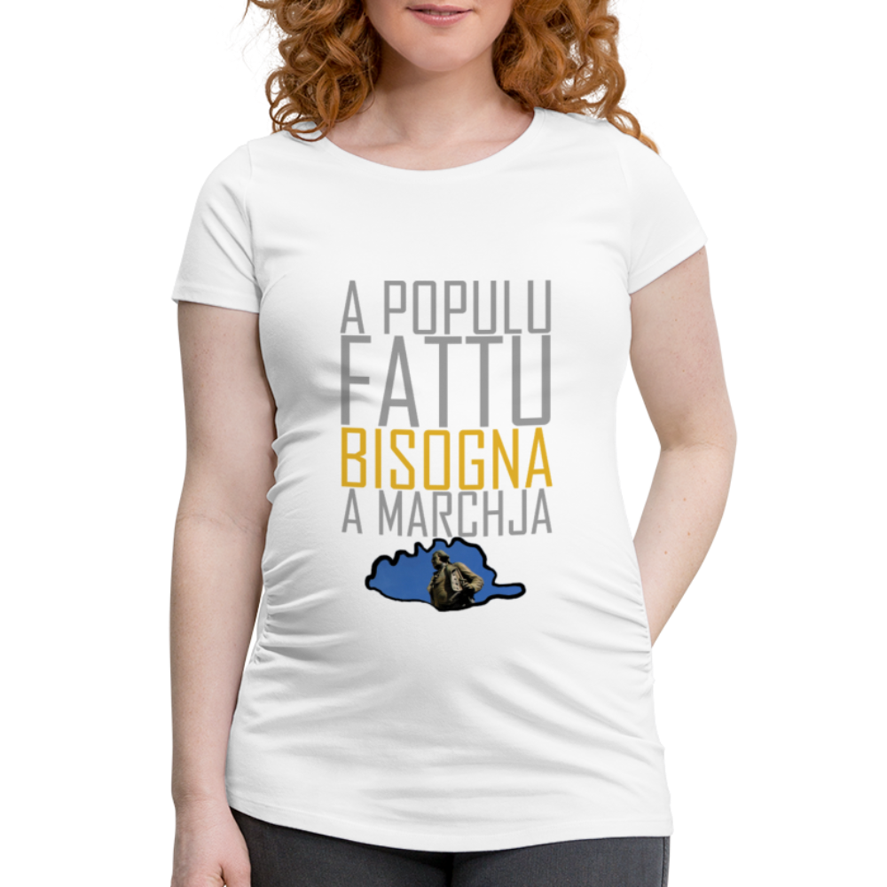 T-shirt de grossesse A Populu Fatuu - Ochju Ochju blanc / S SPOD T-shirt de grossesse Femme T-shirt de grossesse A Populu Fatuu
