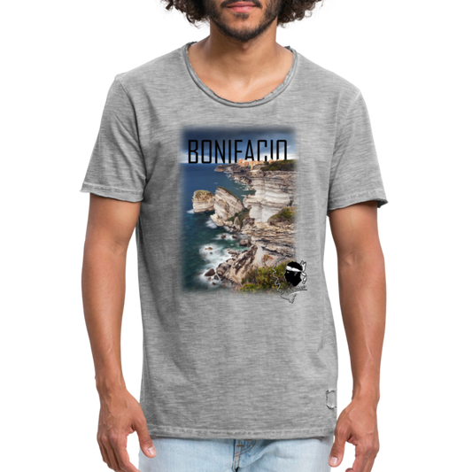 T-shirt vintage Bonifacio Corsica - Ochju Ochju vintage gris / S SPOD T-shirt vintage Homme T-shirt vintage Bonifacio Corsica