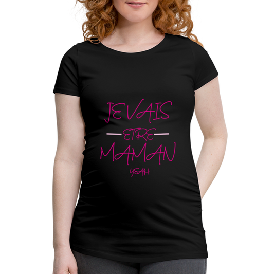 T-shirt de grossesse Je Vais être Maman ! - Ochju Ochju noir / S SPOD T-shirt de grossesse Femme T-shirt de grossesse Je Vais être Maman !