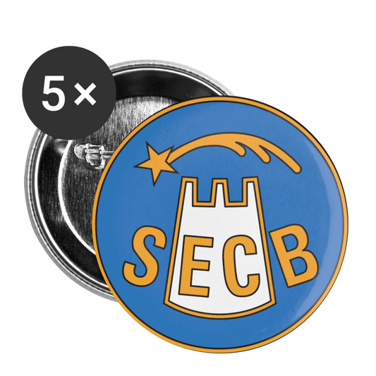 Lot de 5 badges SEC Bastia - Ochju Ochju taille unique SPOD Lot de 5 moyens badges (32 mm) Lot de 5 badges SEC Bastia