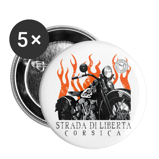 Lot de 5 badges Strada di Libertà - Ochju Ochju taille unique SPOD Lot de 5 moyens badges (32 mm) Lot de 5 badges Strada di Libertà